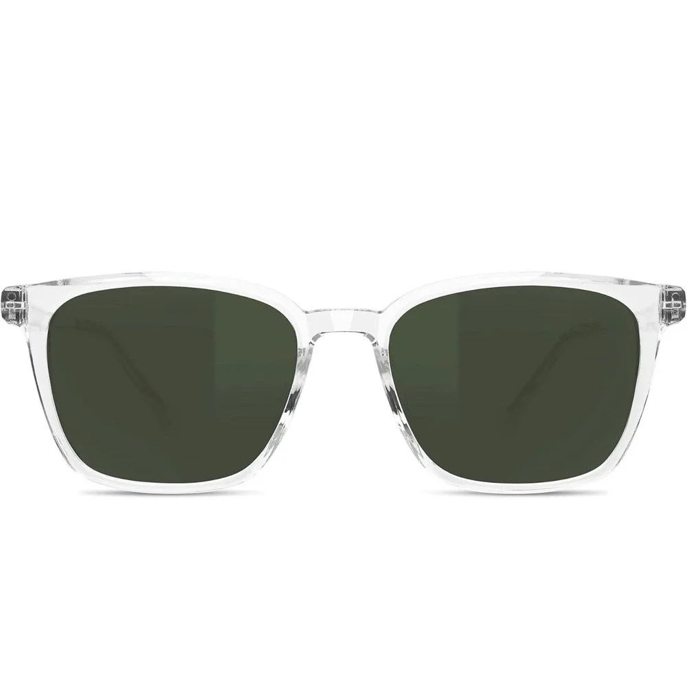 NWT‎ B.N.U.S Polarized Sunglasses Crystal Clear G-15 Corning Glass UV400